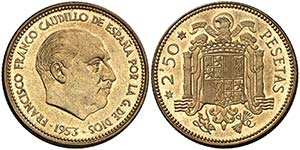 1953*1970. Estado Español. 2,50 pesetas. ... 