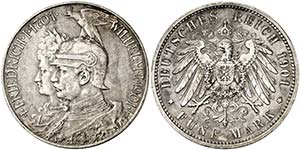 1901. Alemania. Prusia. Guillermo II. ... 