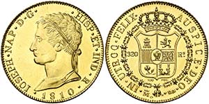 1810. José Napoleón. Madrid. 320 reales. ... 