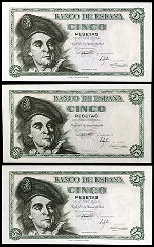 1948. 5 pesetas. (Ed. D56a) (Ed. 455a). 5 de ... 