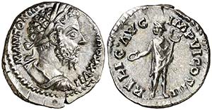 (173 d.C.). Marco Aurelio. Denario. (Spink ... 
