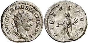 (251 d.C.). Herennio Etrusco. Antoniniano. ... 