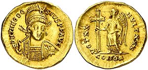 (420-422 d.C.). Teodosio II. Constantinopla. ... 