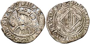Joan I (1387-1396). Perpinyà. Coronat. ... 