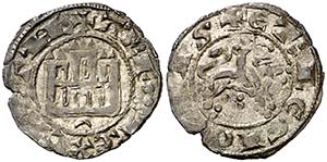 Alfonso X (1252-1284). Creciente. Dinero ... 