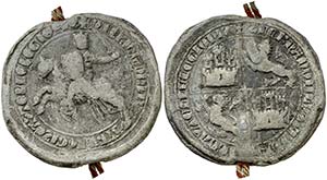 Fernando IV (1295-1312). Sello pendiente en ... 