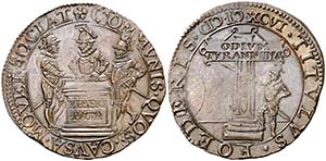 1596. Felipe II. Dordrecht. Jetón. (D. ... 