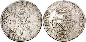 1567. Felipe II. Amberes. 1 escudo borgoña. ... 