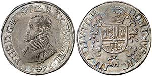 1576. Felipe II. Nimega. 1 escudo felipe. ... 