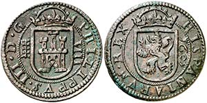 1605. Felipe III. Segovia. 8 maravedís. ... 