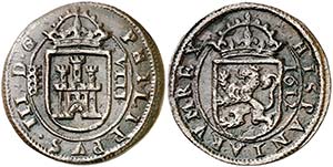 1612. Felipe III. Segovia. 8 maravedís. ... 