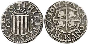 1612. Felipe III. Zaragoza. 1 real. (Cal. ... 