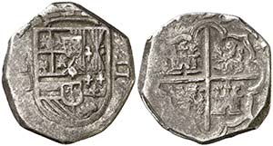 1599/8. Felipe III. Segovia. 2 reales. (Cal. ... 