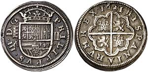1621/08. Felipe III. Segovia. /C. 2 reales. ... 