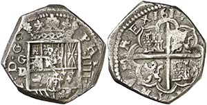 1614. Felipe III. Granada. D. 4 reales. ... 