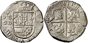 1611. Felipe III. Sevilla. B. 4 reales. ... 