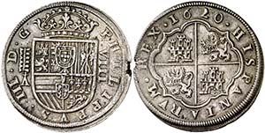 1620. Felipe III. Segovia. . 8 reales. (Cal. ... 