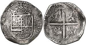 1600. Felipe III. Valladolid. . 8 reales. ... 