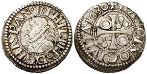 1630. Felipe IV. Barcelona. 1/2 croat. (Cal. ... 