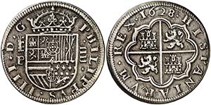1628. Felipe IV. Segovia. P. 4 reales. (Cal. ... 