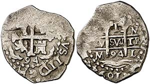 1694. Carlos II. Lima. M. 1 real. (Cal. ... 