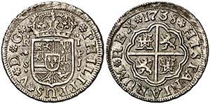 1738. Felipe V. Sevilla. PJ. 1 real. (Cal. ... 