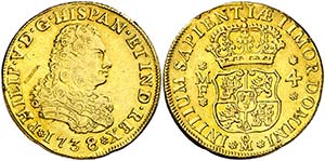1738/7. Felipe V. México. MF. 4 escudos. ... 