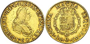 1760. Fernando VI. Lima. JM. 8 escudos. ... 