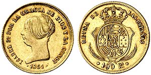1851. Isabel II. Madrid. 100 reales. (Cal. ... 