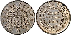 1868. Gobierno Provisional. Segovia. 25 ... 