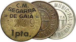 Segarra de Gaià. 1 peseta. (Cal. 18) (T. ... 