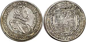 1611. Austria. Rodolfo II. 1 taler. (Kr. ... 