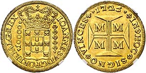 1725. Brasil. Juan V. M (Minas Gerais). ... 