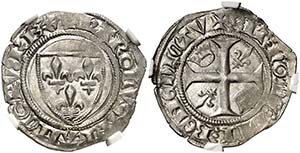 Francia. Carlos VI (1380-1422). 1 guenar. ... 