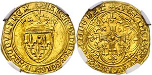Francia. Carlos VI (1380-1422). 1 écu dor ... 