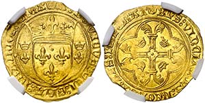 Francia. Carlos VII (1422-1461). 1 écu dor ... 