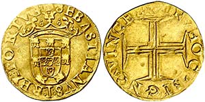 s/d. Portugal. Sebastián I (1557-1578). 500 ... 