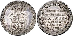 1808. Fernando VII. México. Medalla de ... 