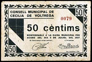 Cecilia de Voltregà. 50 céntimos. (T. ... 