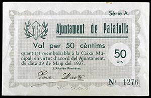 Palafolls. 50 céntimos y 1 peseta. (T. 1993 ... 