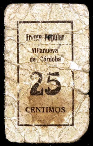 Villanueva de Córdoba. Frente Popular. 25 ... 