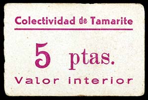 Tamarite (Huesca). Colectividad. 5, 10 ... 