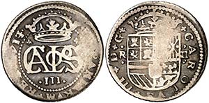 1714/3. Carlos III, Pretendiente. Barcelona. ... 