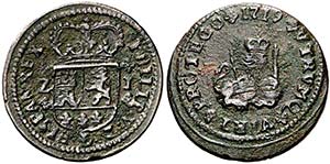 1719. Felipe V. Zaragoza. 1 maraved¡. (Cal. ... 