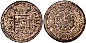 1720. Felipe V. Barcelona. 2 maraved¡s. ... 