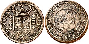 1719. Felipe V. Segovia. 4 maraved¡s. (Cal. ... 