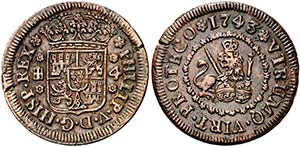1743. Felipe V. Segovia. 4 maraved¡s. (Cal. ... 