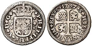 1737. Felipe V. Sevilla. P. 1/2 real. (Cal. ... 