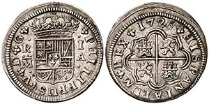 1726. Felipe V. Madrid. A. 1 real. (Cal. ... 