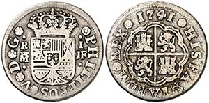 1741. Felipe V. Madrid. JF. 1 real. (Cal. ... 